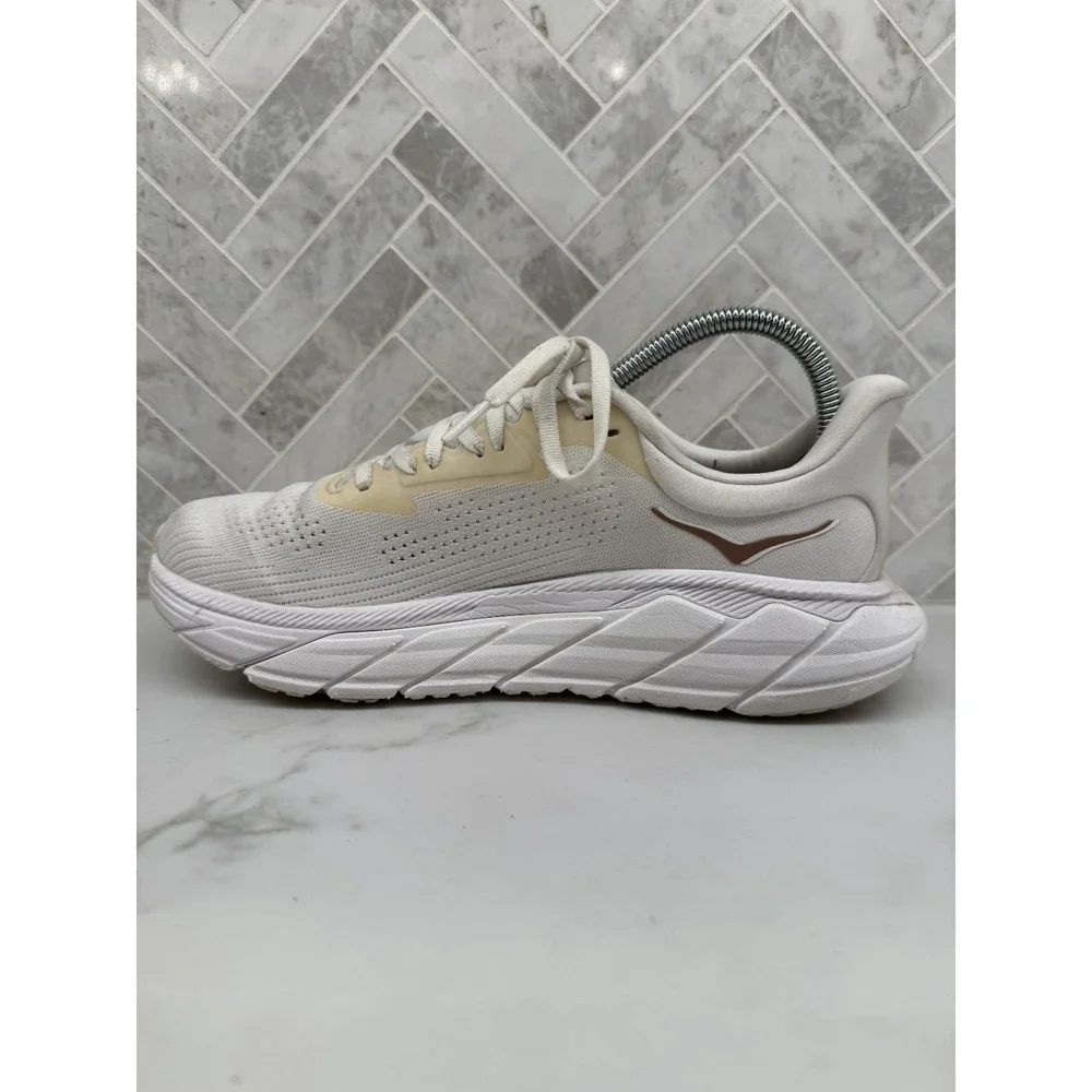 Hoka One One Arahi 7 Running Shoes Women Size 8.5 B 8.5B White Athletic Sneakers